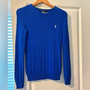 Ralph Lauren cobalt blue 100% cotton sweater S